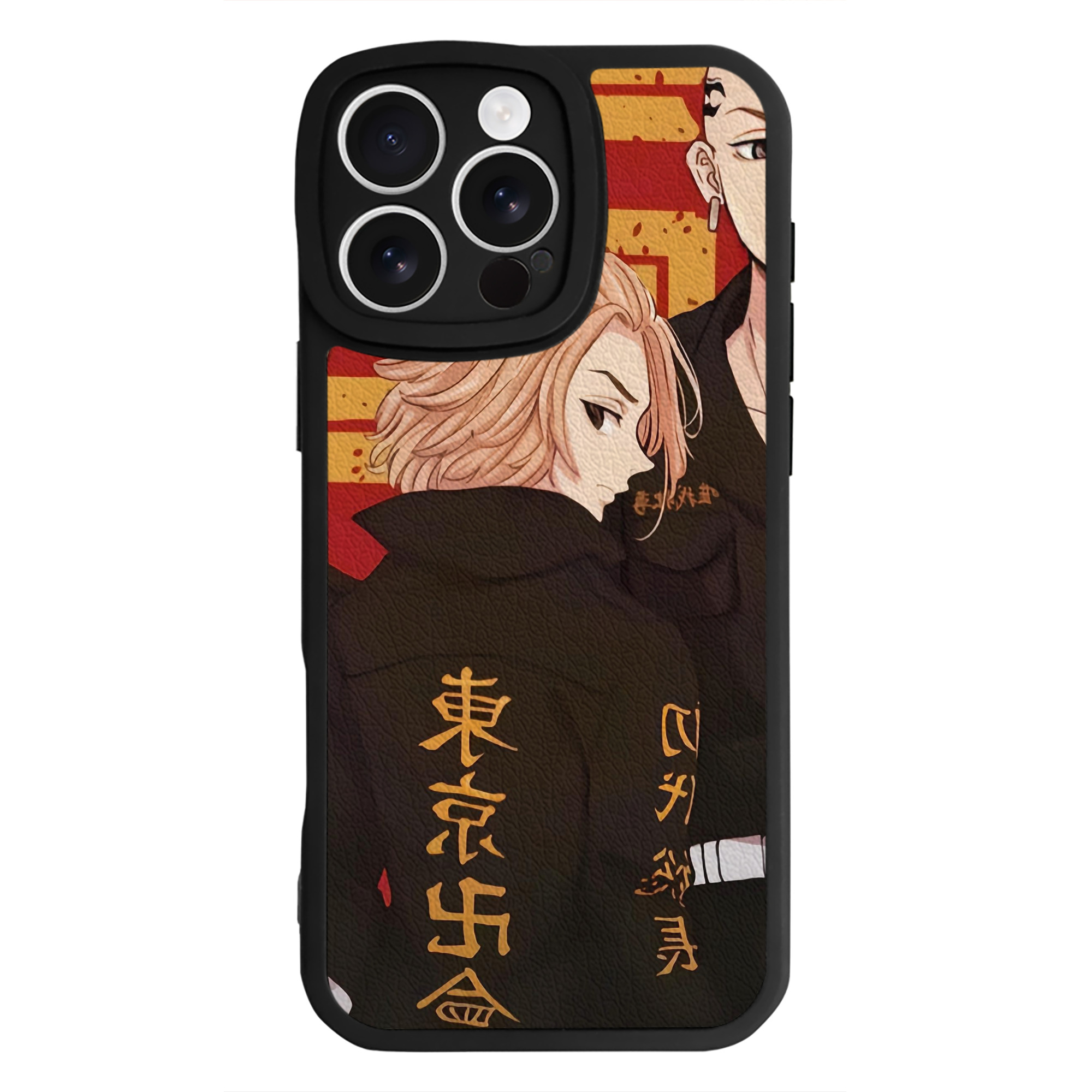 （画像用） 東京リベンジャーズ Tokyo Revengers 【iPhone 16シリーズ対応】シリコンスマホケース（レザー調） 材質：シリコン